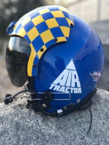 Custom Painted Air Tractor Helmet  Goes Up For Bids at Ag Aviation Expo Live Auction