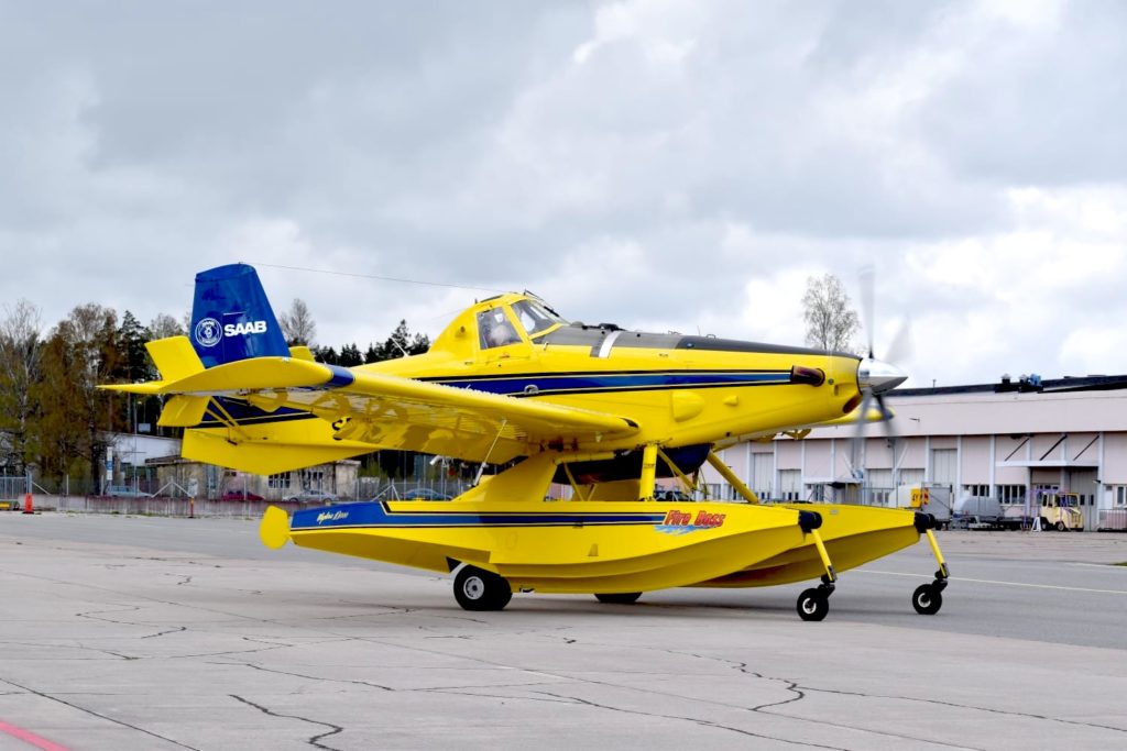 Sweden’s wildfire defense expands with Air Tractor scooper water bombers